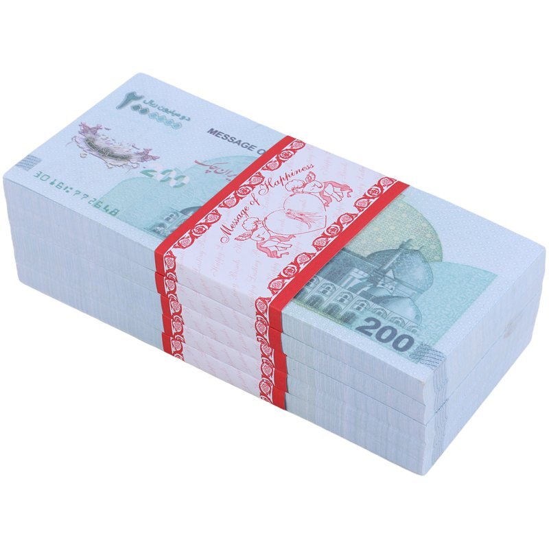 اسکناس تزئینی 200 هزار تومانی طرح جدید بسته 500 عددی