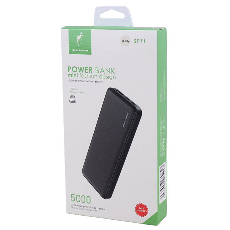 پاور بانک اسکای دلفین SP11 10.5W ظرفیت 5000 میلی آمپر ساعت