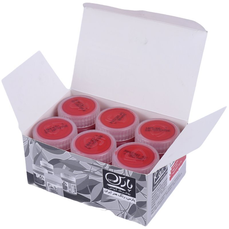 گواش تک رنگ پارس 30 میل بسته 6 عددی