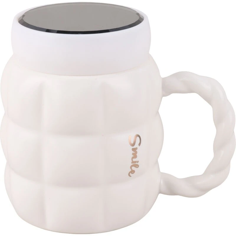 ماگ سرامیکی Smile درب دار کد BHD-652