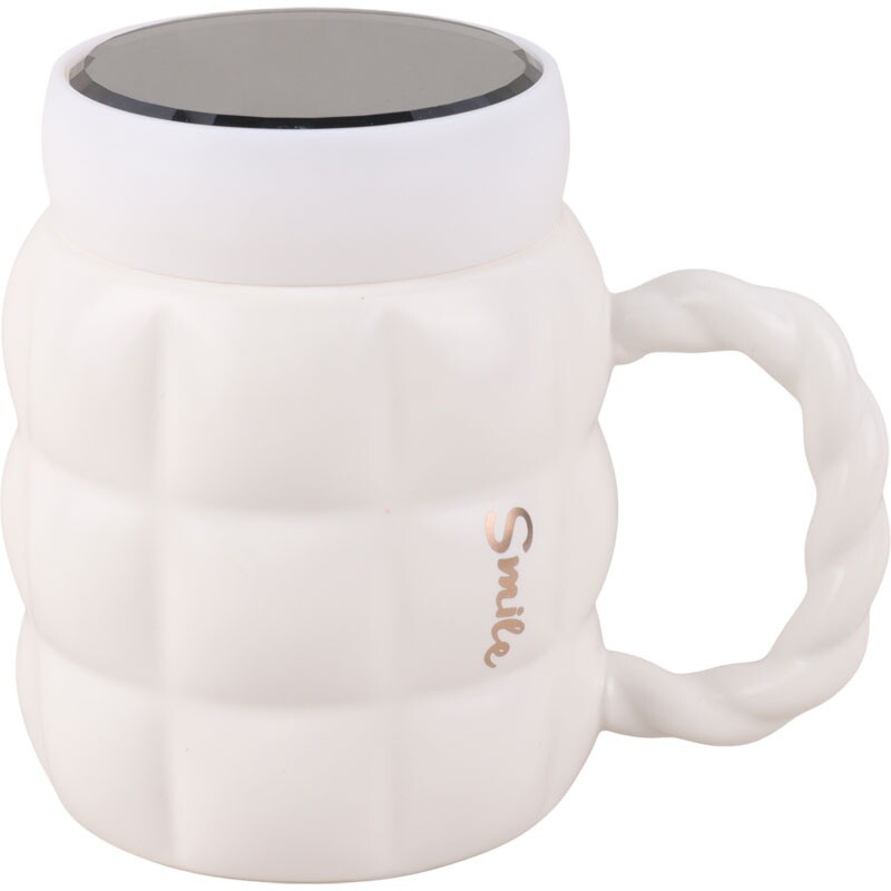 ماگ سرامیکی Smile درب دار کد BHD-652