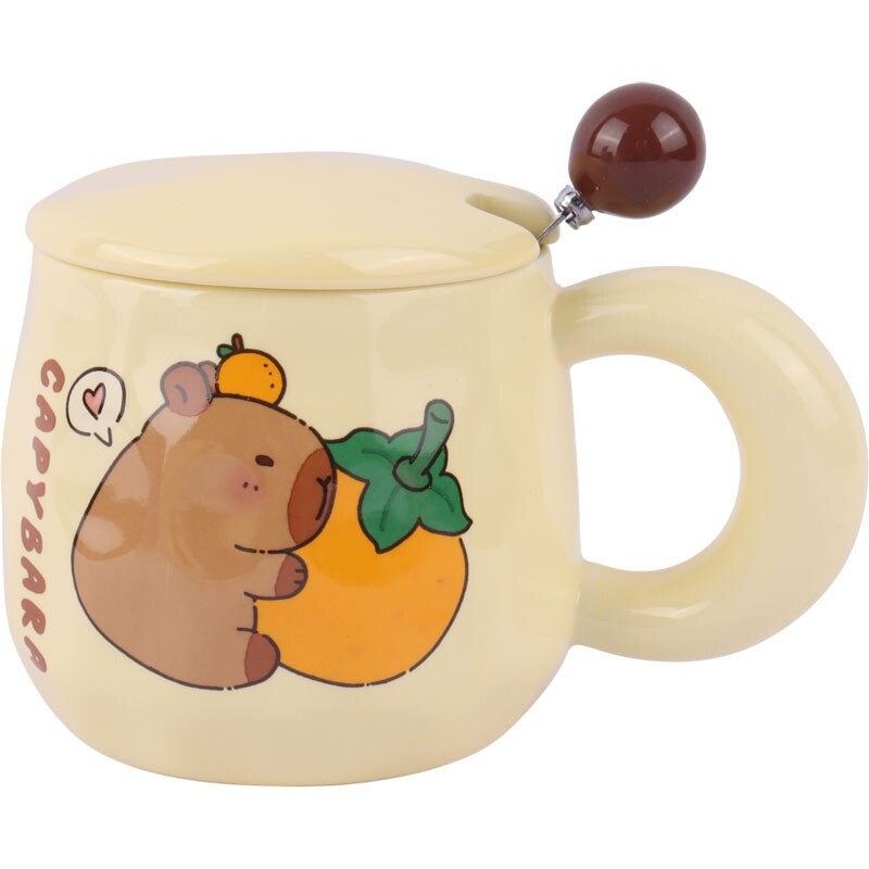 ماگ سرامیکی Capybara درب دار کد BHD-624