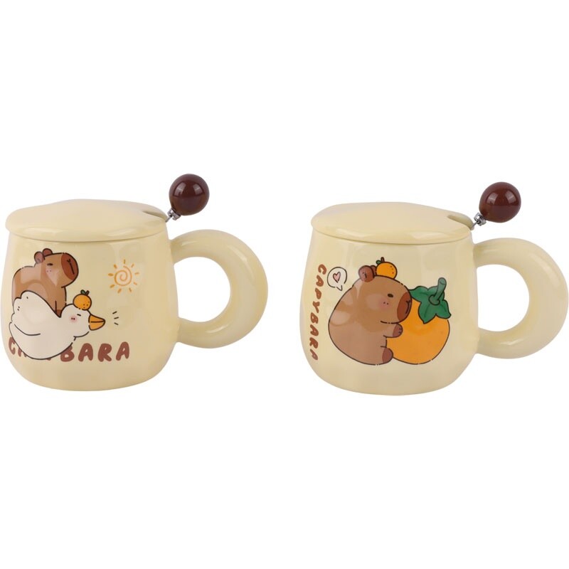ماگ سرامیکی Capybara درب دار کد BHD-624