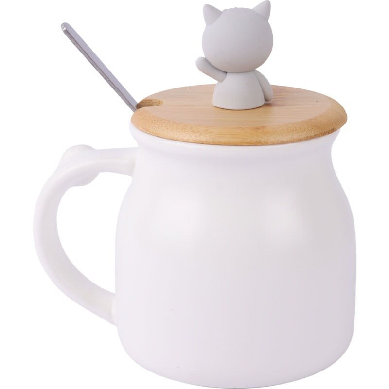 ماگ سرامیکی گربه درب دار کد BHD-651