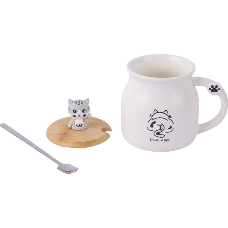 ماگ سرامیکی گربه درب دار کد BHD-651