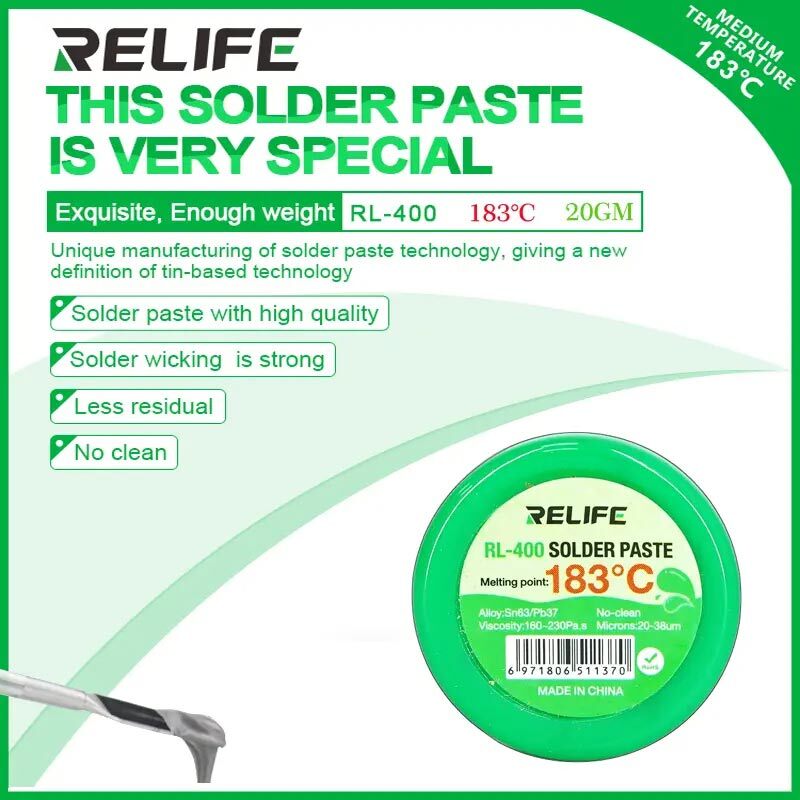 خمیر قلع کاسه ای Relife RL-400 20g