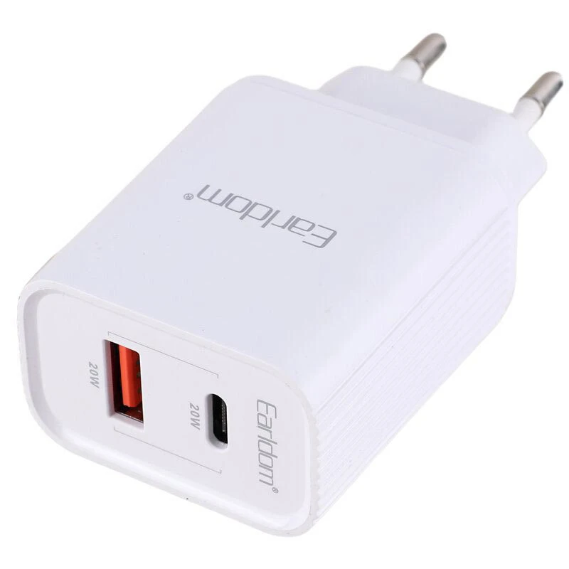 شارژر دیواری 20 وات ارلدام ES-EU37 QC3.0 3.4A