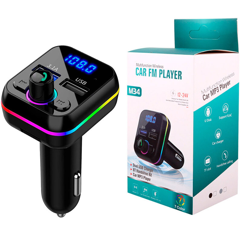 شارژر فندکی + FM Player بلوتوثی M34