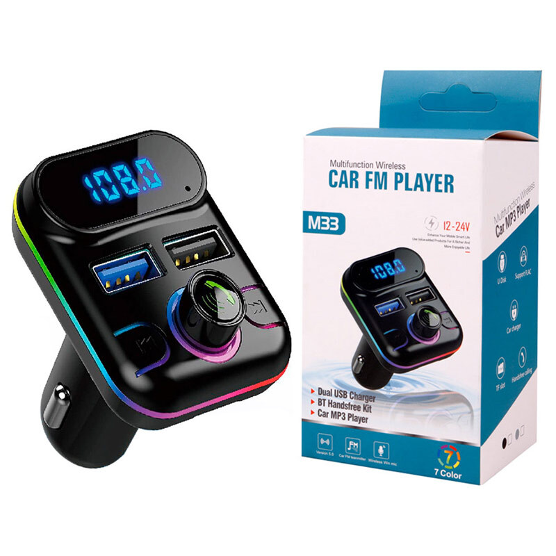 شارژر فندکی + FM Player بلوتوثی M33