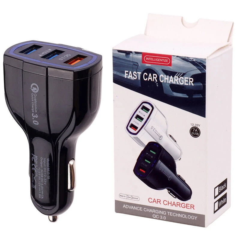 شارژر فندکی فست شارژ MLE-18 7A QC3.0 35W