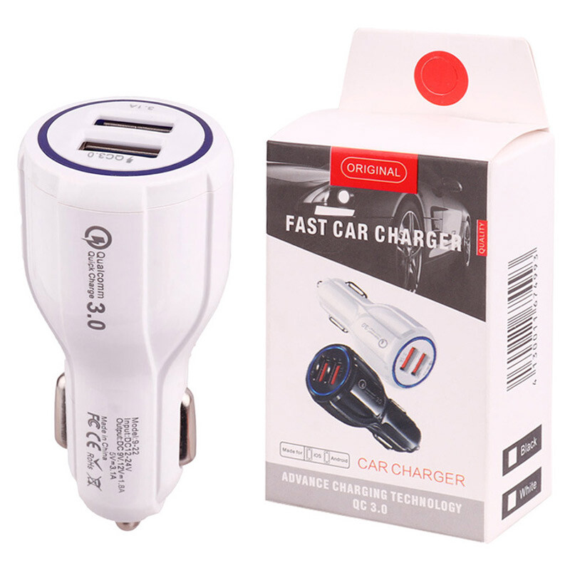 شارژر فندکی فست شارژ Original 9-22 3.1A QC3.0 PD 15.5W