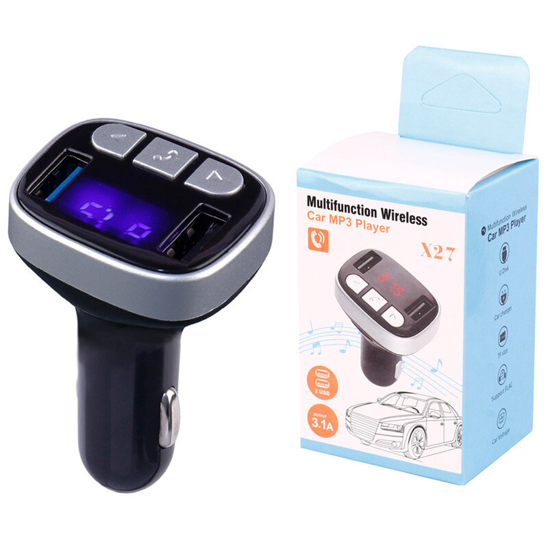 شارژر فندکی + FM Player بلوتوثی X27