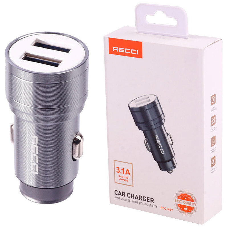 شارژر فندکی فست شارژ Recci RCC-N07 3.1A 15.5W