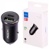 شارژر فندکی فست شارژ Rock H-613C 3A PD 20W