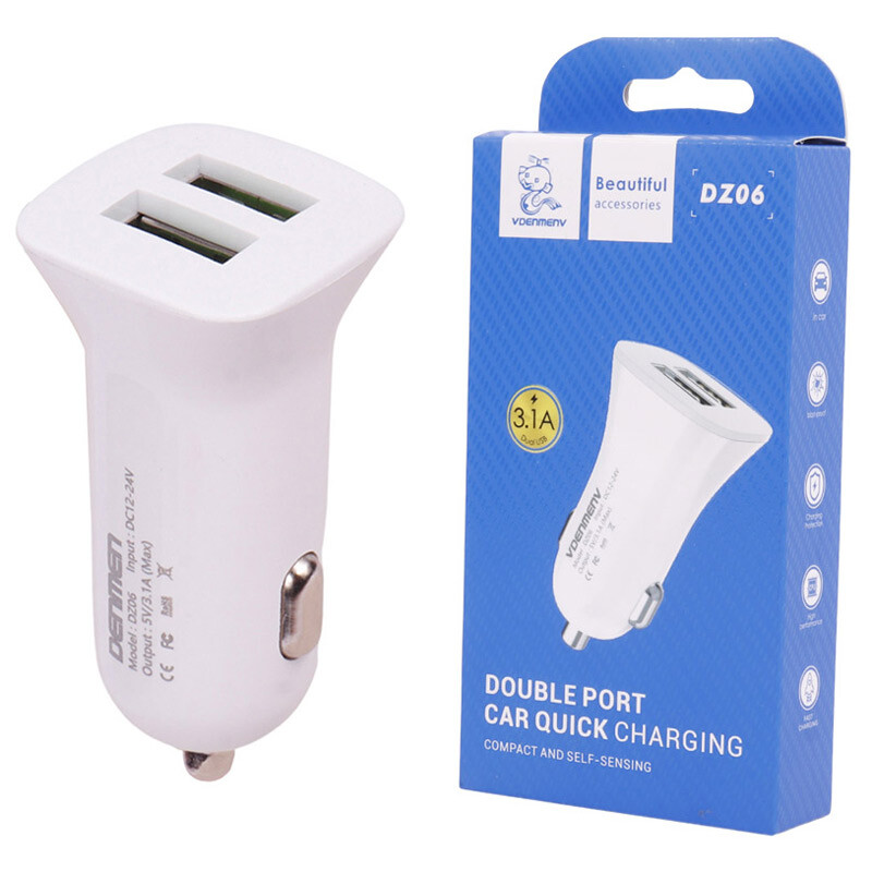 شارژر فندکی فست شارژ Vdenmenv DZ06 3.1A 15.5W