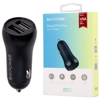 شارژر فندکی فست شارژ RAVPower RP-PC086 2.4A 17W