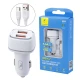 شارژر فندکی فست شارژ Sky Dolphin SZ17T 3.6A 18W + کابل تایپ سی