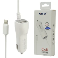 شارژر فندکی سیم وصل آیفونی Nitu NT-CC12 2.4A