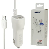 شارژر فندکی سیم وصل میکرو یو اس بی Nitu NT-CC12 2.4A