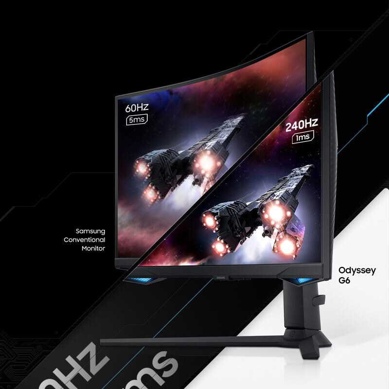 مانیتور گیمینگ خمیده سامسونگ Odyssey G6 LS32BG650 سایز 32 اینچ