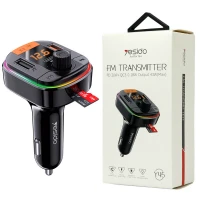 شارژر فندکی + FM Player بلوتوثی Yesido Y45 QC3.0 PD 43W