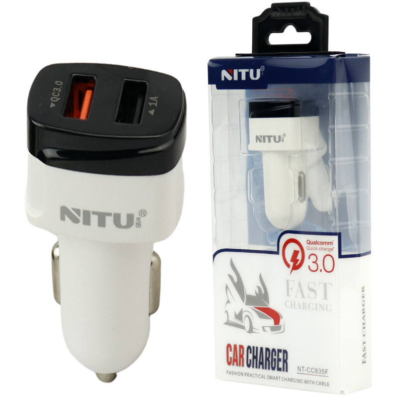 شارژر فندکی فست شارژ Nitu NT-CC835F 3A QC3.0 PD 18W