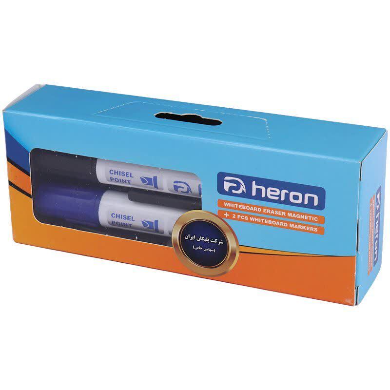 ست تخته پاک کن مغناطیسی و ماژیک Heron