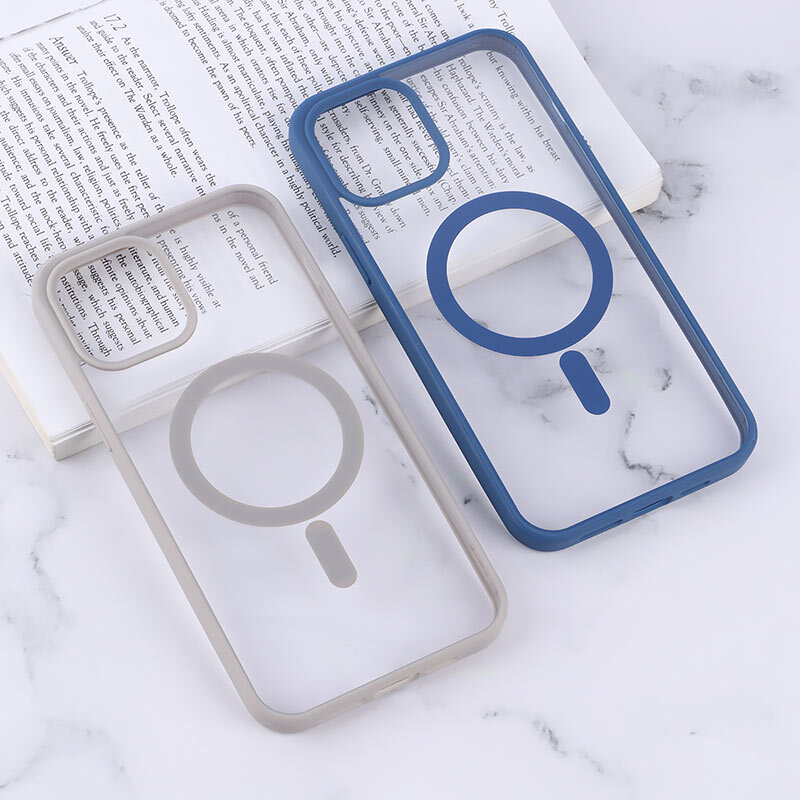 قاب PC شفاف دور رنگی مگ سیف iPhone 12 Pro Max