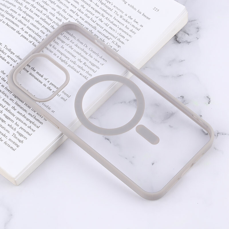 قاب PC شفاف دور رنگی مگ سیف iPhone 12 Pro Max