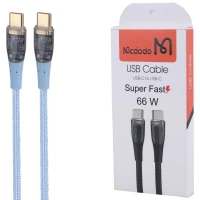 کابل دو سر تایپ سی فست شارژ 66 وات مک دودو طول 1 متر