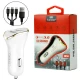 شارژر فندکی فست شارژ Earldom ES-120 2.1A QC3.0 + کابل 3 سر