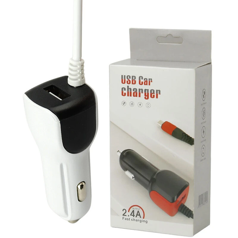شارژر فندکی فست شارژ Micro & USB 2.4A
