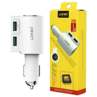 شارژر فندکی فست شارژ Ldnio CM10 4.2A 21W