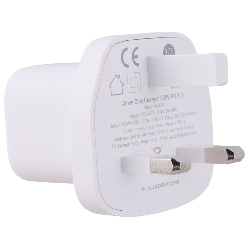 شارژر دیواری 20 وات انکر A2699 PD 3A