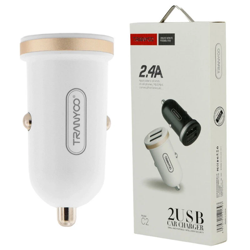 شارژر فندکی Tranyoo C2 2.4A