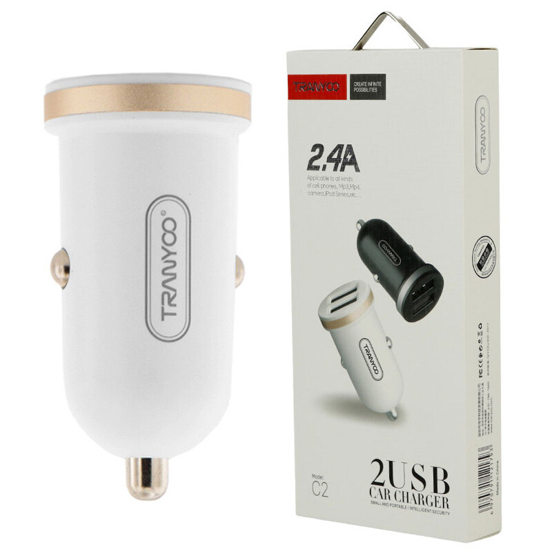 شارژر فندکی Tranyoo C2 2.4A