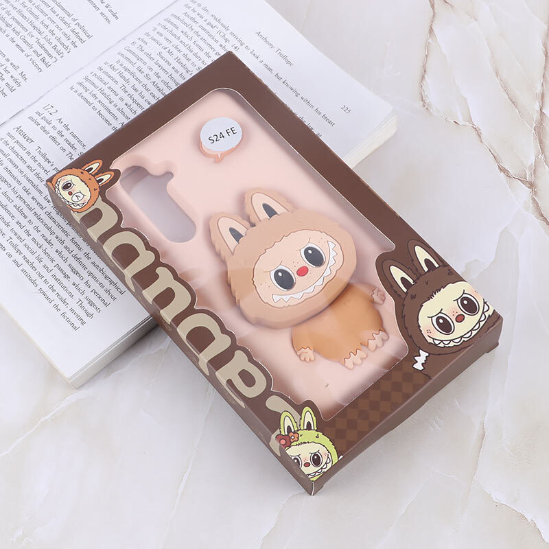 قاب سیلیکونی سامسونگ Galaxy S24 FE پاپ سوکت دار طرح Labubu