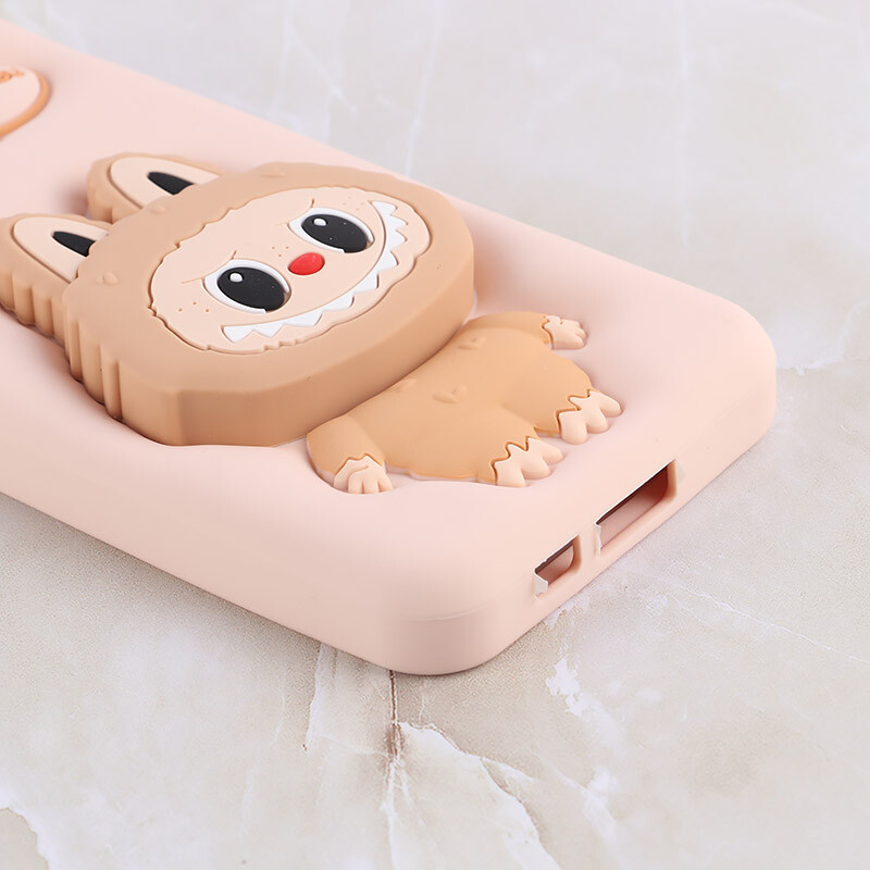 قاب سیلیکونی سامسونگ Galaxy S24 FE پاپ سوکت دار طرح Labubu