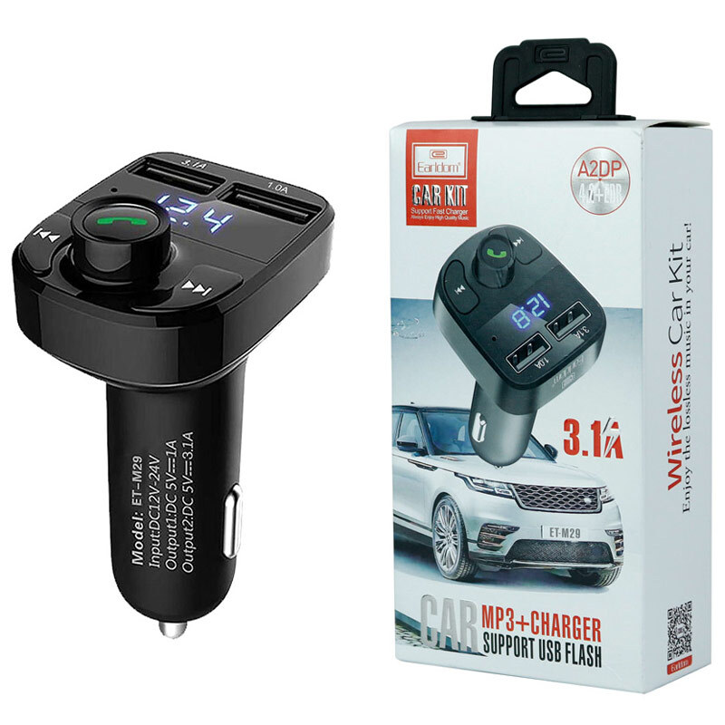 شارژر فندکی + FM Player بلوتوثی Earldom ET-M29