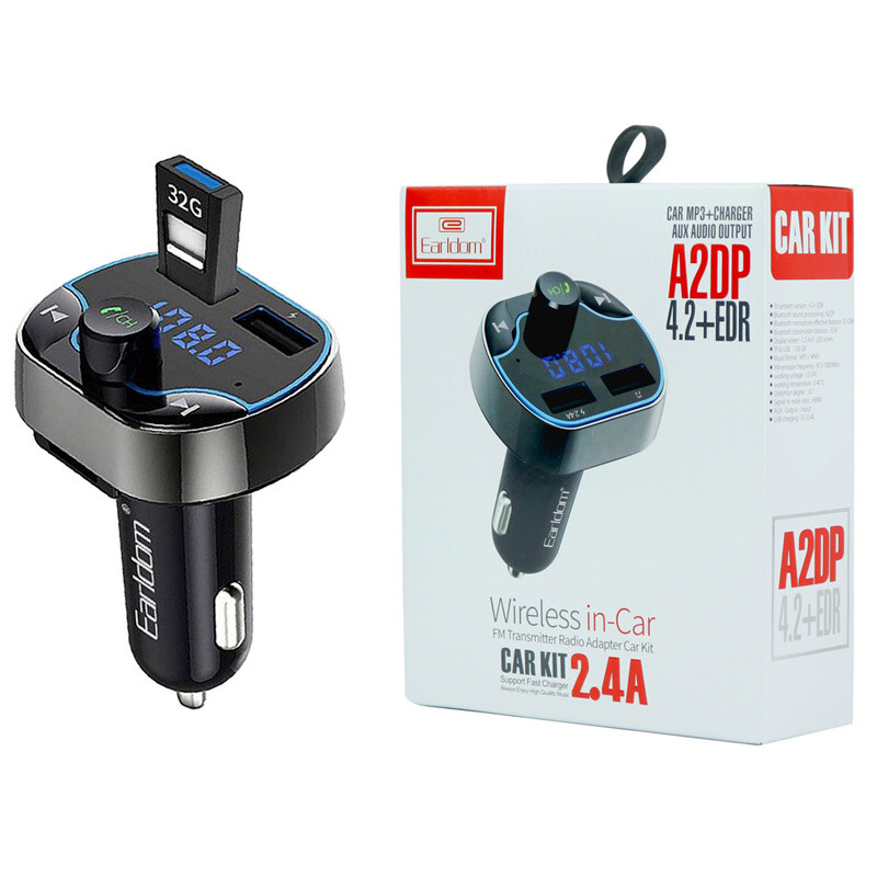 شارژر فندکی + FM Player بلوتوثی Earldom ET-M34