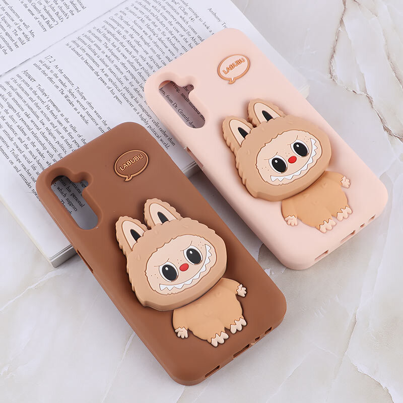 قاب سیلیکونی سامسونگ Galaxy A15 پاپ سوکت دار طرح Labubu