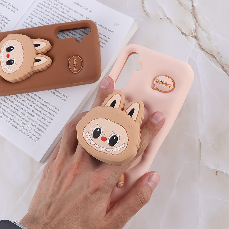 قاب سیلیکونی سامسونگ Galaxy A15 پاپ سوکت دار طرح Labubu