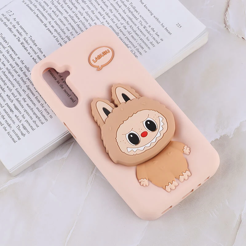 قاب سیلیکونی سامسونگ Galaxy A15 پاپ سوکت دار طرح Labubu