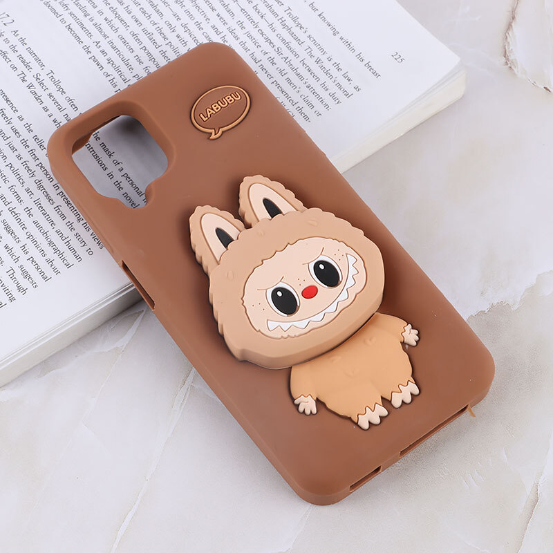 قاب سیلیکونی سامسونگ Galaxy A12 / M12 پاپ سوکت دار طرح Labubu