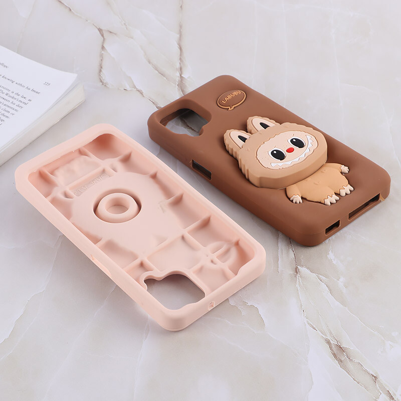 قاب سیلیکونی سامسونگ Galaxy A12 / M12 پاپ سوکت دار طرح Labubu