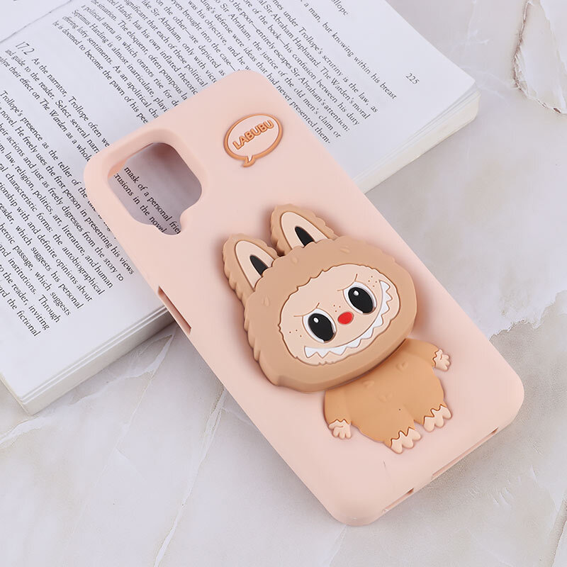 قاب سیلیکونی سامسونگ Galaxy A12 / M12 پاپ سوکت دار طرح Labubu