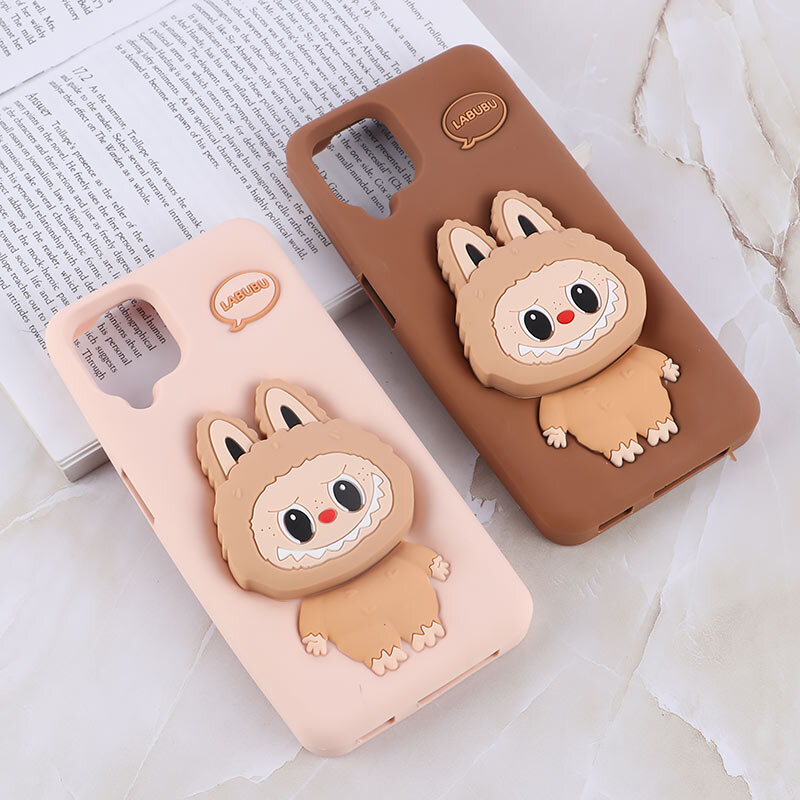 قاب سیلیکونی سامسونگ Galaxy A12 / M12 پاپ سوکت دار طرح Labubu