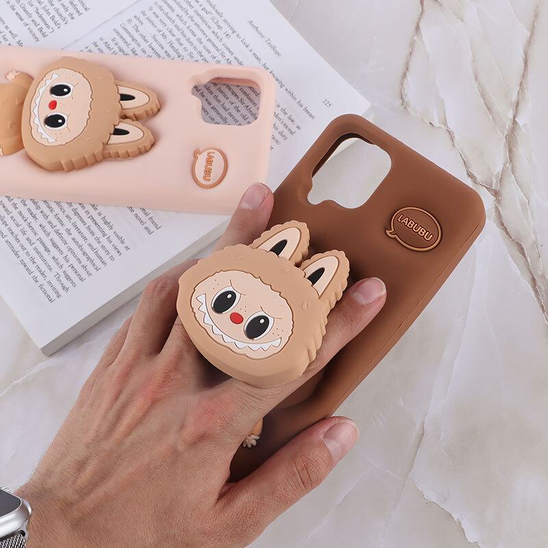 قاب سیلیکونی سامسونگ Galaxy A12 / M12 پاپ سوکت دار طرح Labubu