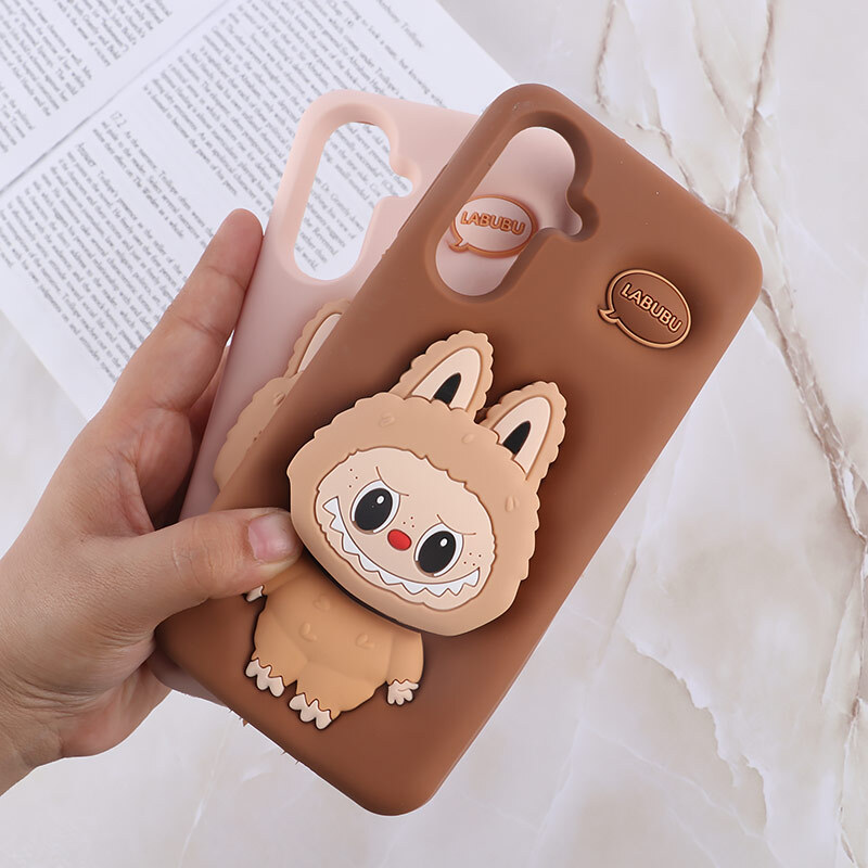 قاب سیلیکونی سامسونگ Galaxy A26 پاپ سوکت دار طرح Labubu