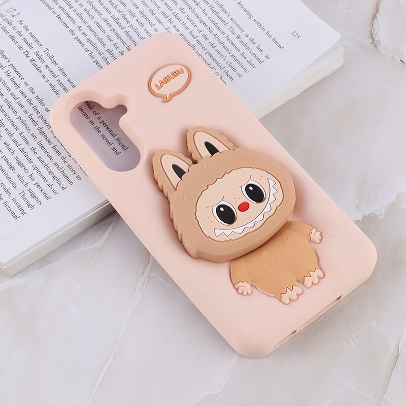 قاب سیلیکونی سامسونگ Galaxy A56 پاپ سوکت دار طرح Labubu